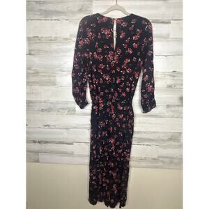 Velvet Anthropologie Women’s Small Freddy Black Floral Wide Leg Jumpsuit Jumper